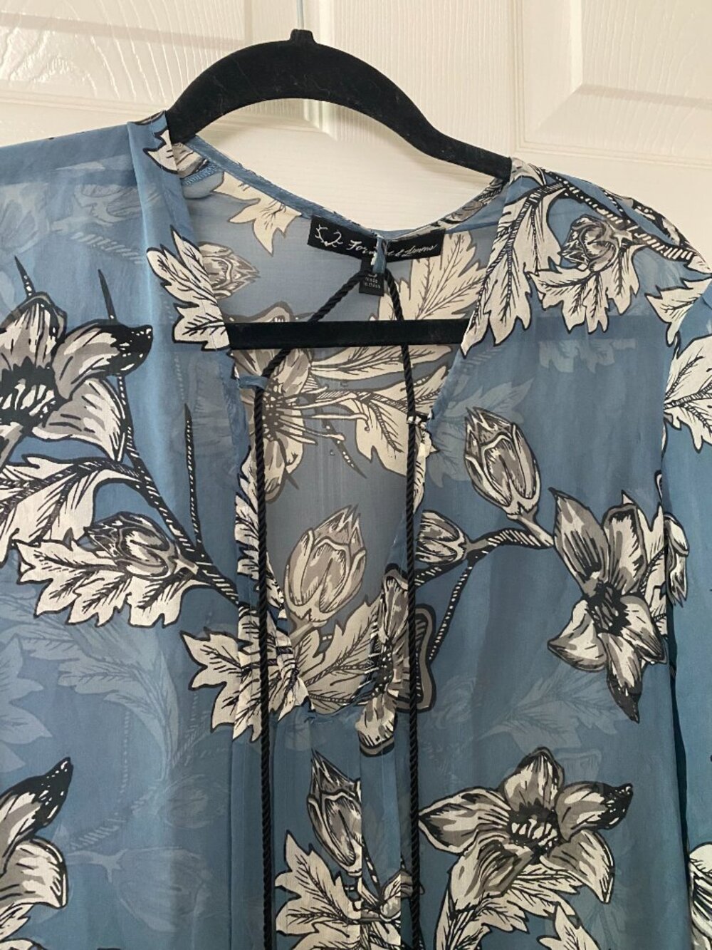 For Love & Lemons 🍋 | RARE Santa Rosa Maxi Dress in Vintage Blue Floral - Picture 7 of 16